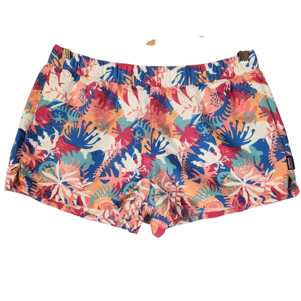 Patagonia Shorts Women's M Multicolor Floral Barely Baggies‎ 2½ Outdoor Pockets